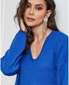 Abito Palermo in misto cachemire blu royal