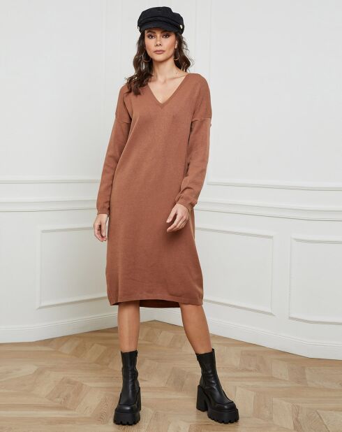 Abito Palermo cammello in misto cashmere