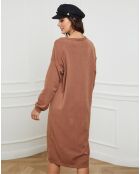 Abito Palermo cammello in misto cashmere