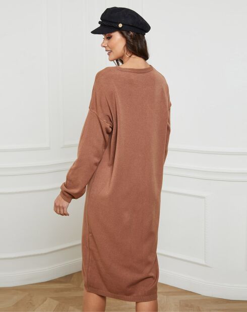 Abito Palermo cammello in misto cashmere