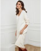 Abito Palermo écru in misto cashmere