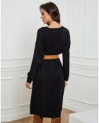 Abito Palermo nero in misto cashmere