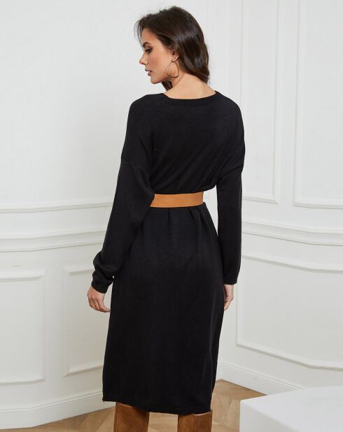 Abito Palermo nero in misto cashmere