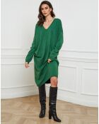 Abito Palermo verde in misto cashmere