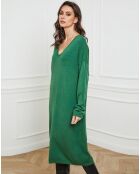 Abito Palermo verde in misto cashmere