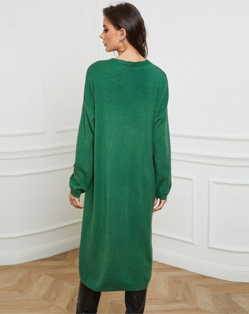 Abito Palermo verde in misto cashmere