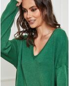 Abito Palermo verde in misto cashmere