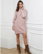 Warren roze jurk van kasjmiermix