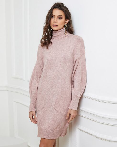 Warren roze jurk van kasjmiermix