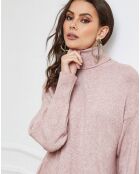 Warren roze jurk van kasjmiermix