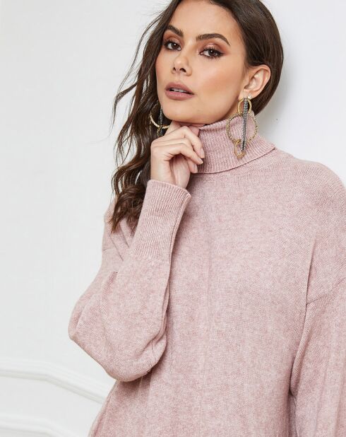 Warren roze jurk van kasjmiermix