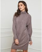 Taupefarbenes Kleid Warren aus einer Kaschmirmischung