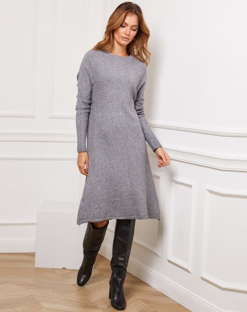 Robe en Cachemire mélangé Groland grise