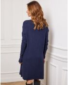 Robe en Cachemire mélangé Groland marine