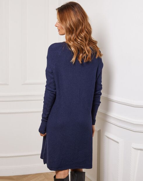 Robe en Cachemire mélangé Groland marine