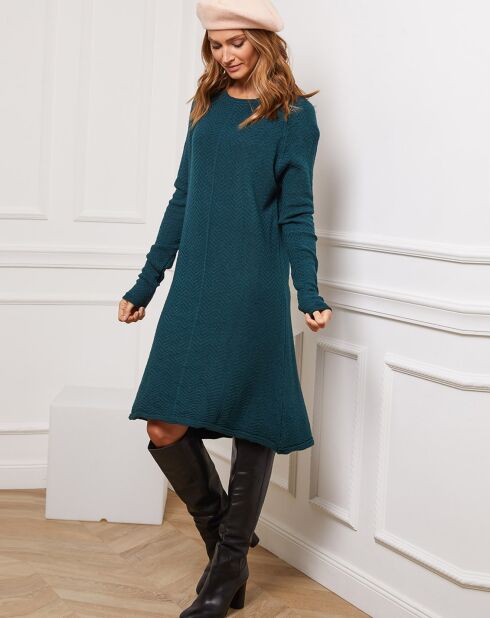 Robe en Cachemire mélangé Groland verte