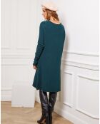 Robe en Cachemire mélangé Groland verte
