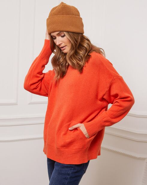 Pull en Cachemire mélangé Kaboul orange