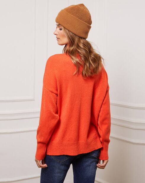 Pull en Cachemire mélangé Kaboul orange