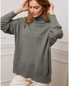 Pull en Cachemire mélangé Kaboul kaki