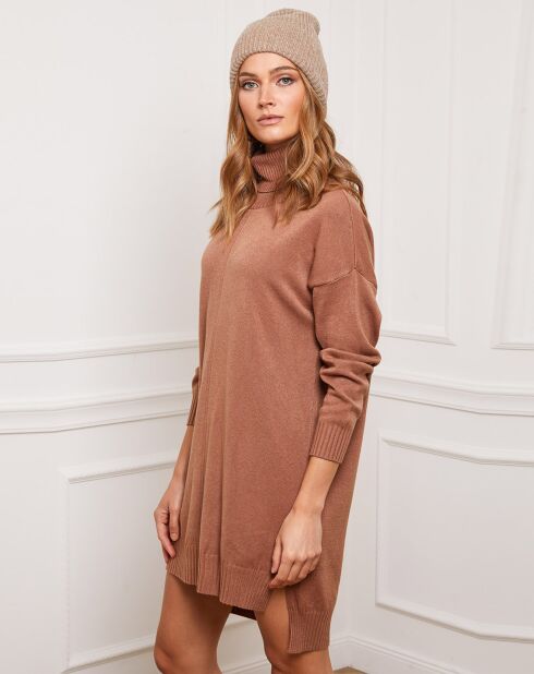 Robe en Cachemire mélangé Abufera camel