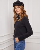 Dibala schwarzer Pullover