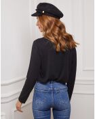 Dibala schwarzer Pullover