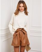 Pull en Cachemire mélangé Kaboul écru