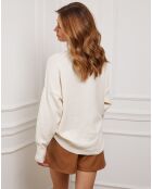 Pull en Cachemire mélangé Kaboul écru