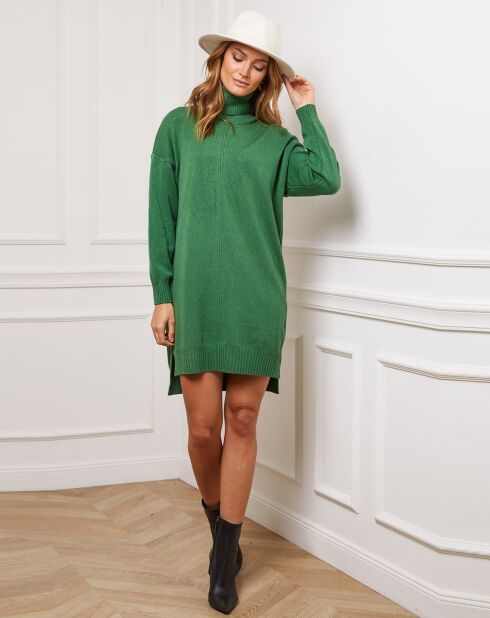 Robe en Cachemire mélangé Abufera verte
