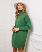 Robe en Cachemire mélangé Abufera verte
