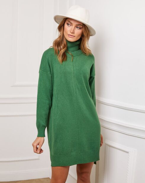 Robe en Cachemire mélangé Abufera verte