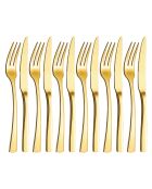 12 Couverts de table dorés