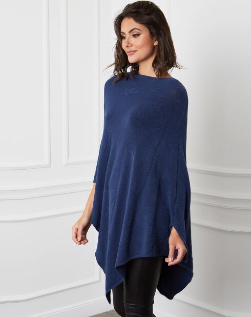 Fano marine poncho van kasjmiermix