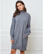 Abito Halof grigio in misto cashmere