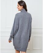 Abito Halof grigio in misto cashmere