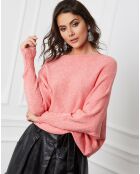 Pull en Cachemire mélangé Dragor saumon