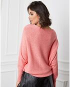 Pull en Cachemire mélangé Dragor saumon