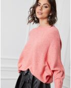 Pull en Cachemire mélangé Dragor saumon