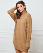 Abito Halof beige in misto cachemire