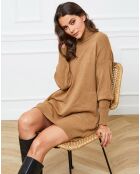 Abito Halof beige in misto cachemire