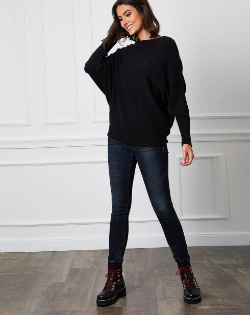 Pull en Cachemire mélangé Dragor noir