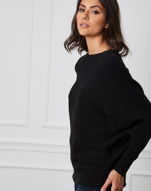 Pull en Cachemire mélangé Dragor noir