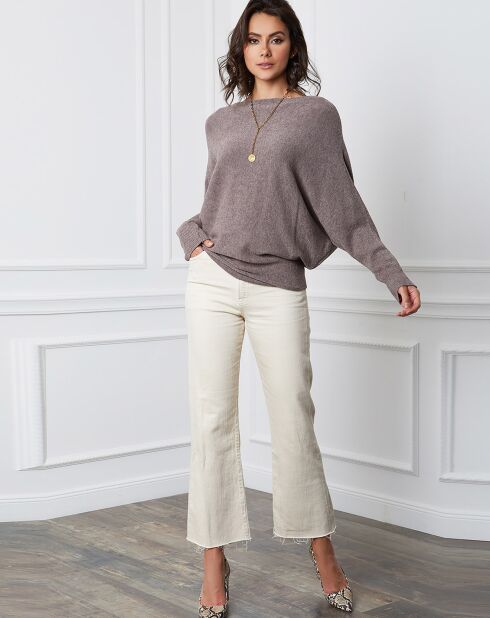 Pull en Cachemire mélangé Dragor taupe