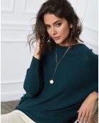 Pull en Cachemire mélangé Dragor vert