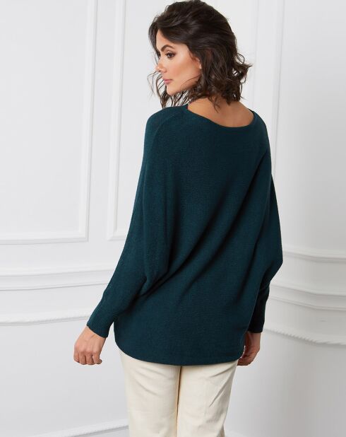 Pull en Cachemire mélangé Dragor vert