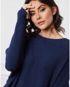 Pull en Cachemire mélangé Dragor marine