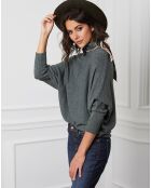 Pull en Cachemire mélangé Dragor kaki