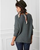 Pull en Cachemire mélangé Dragor kaki