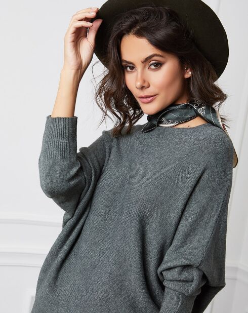 Pull en Cachemire mélangé Dragor kaki